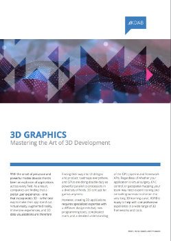 Download 3D Graphics: Mastering the Art of 3D Development whitepaper