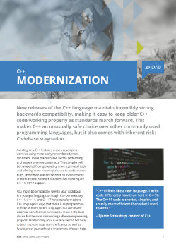 Download C++ Modernization Brochure