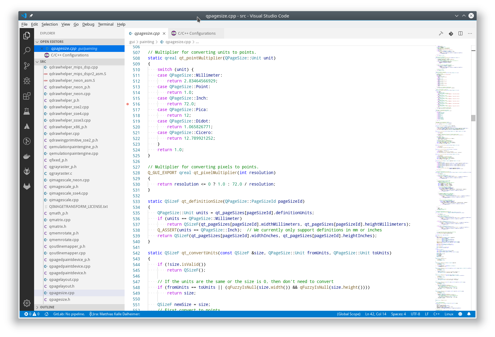 Preview of Visual studio code