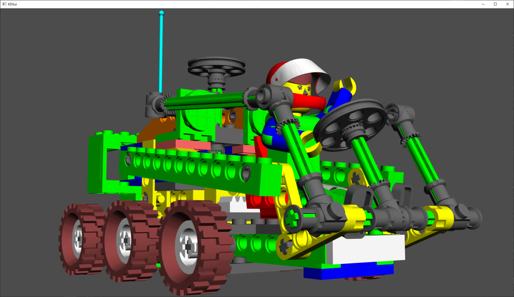 glTF-2 lego buggy model