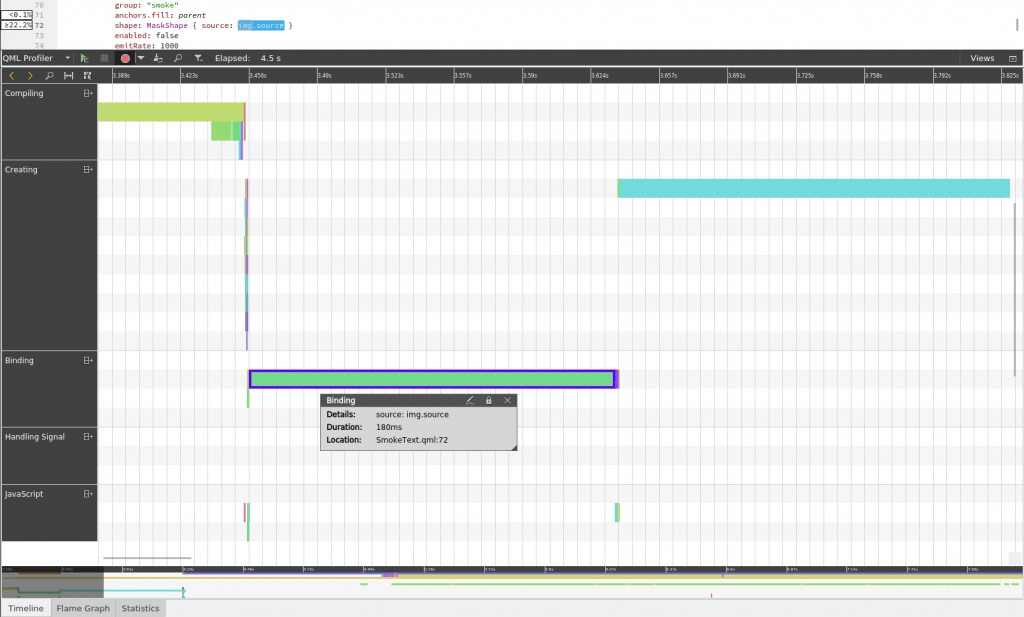 QML profiler trace of binding issue